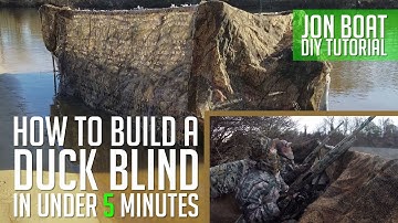 How to build a DIY Duck Blind on your Jon Boat