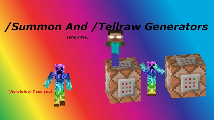 Unlock the Power of Minecraft: Summon and Tellraw Generators