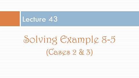 Lecture 43, Chapter 8, Example 8-5, Thermal Cracking of Acetone (Adiabatic & Non-Adiabatic Reactor)