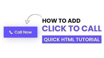 Click To Call Button | HTML Tutorial