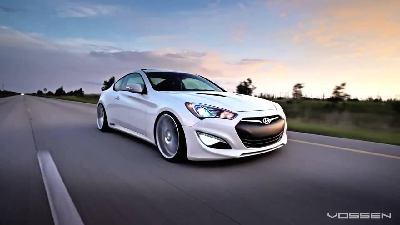 Hyundai Genesis Bagged On 20 Vossen Cv4 Concave Wheels Hyundai Genesis Bagged On 20 Vossen Cv4 Concave Wheels