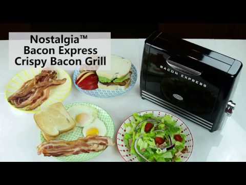 Nostalgia BCN6BK Bacon Express Crispy Bacon Grill