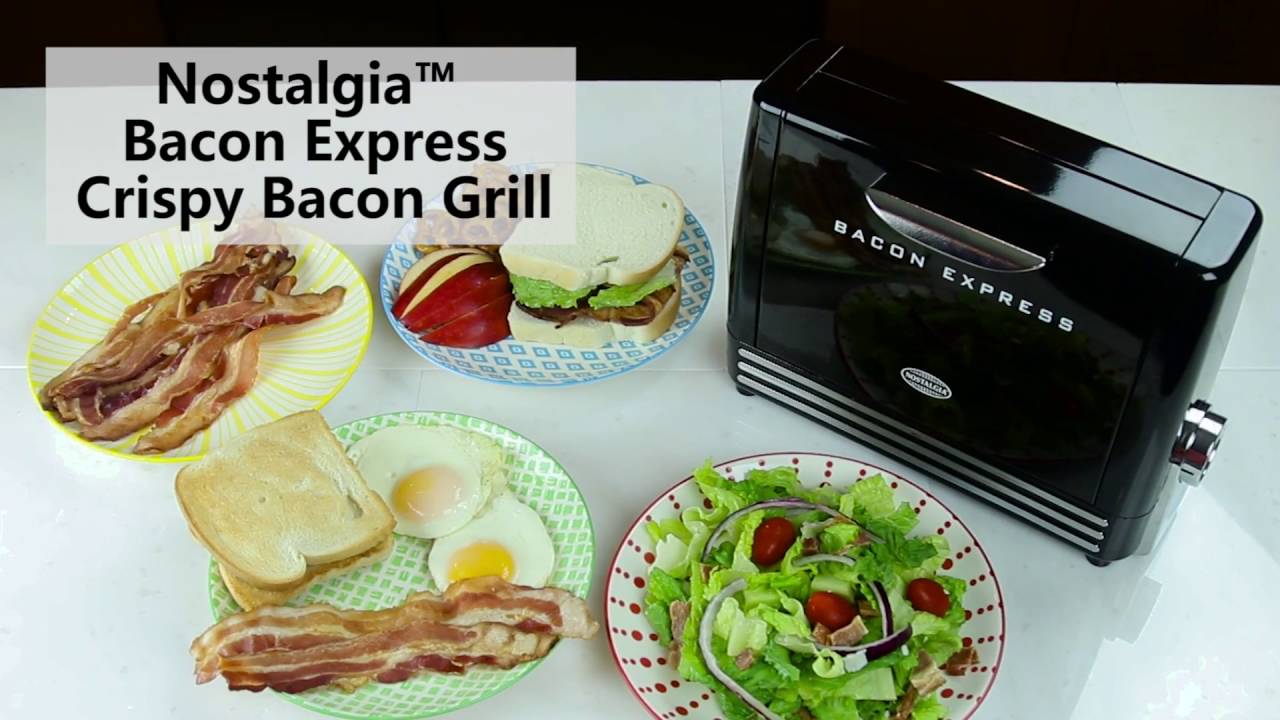 Nostalgia BCN6BK Bacon Express Crispy Grill