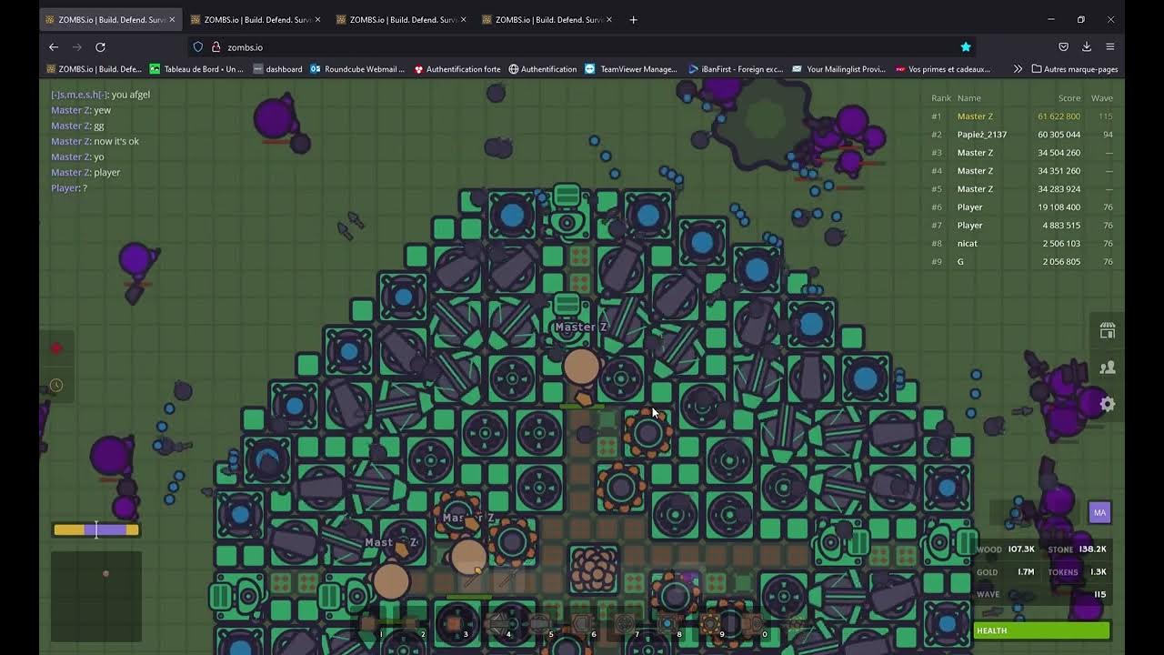 ZOMBS io Build Defend Survive i make a base, a good base ! YouTube