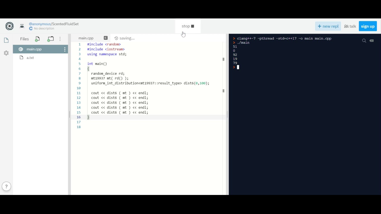 pseudo losowe c++ mt19937 - YouTube