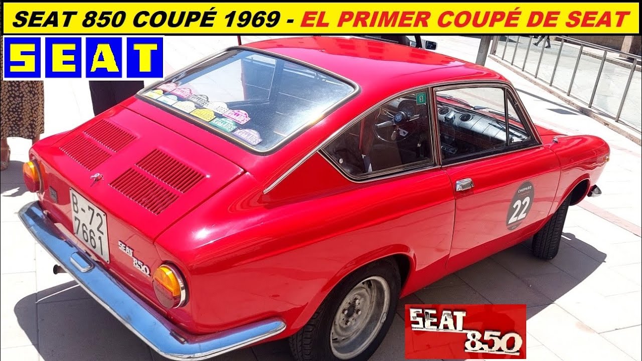 ⛽Seat 850 Coupé 1969 de único propietario. El 1er coupé de Seat.