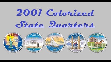 2001 Colorized State Quarters - Part 3