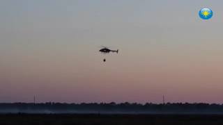 Raw video: Sarasota firefighters use a helicopter to extinguish brush fire east of Sarasota National