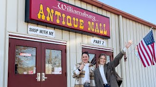 Let's Go Vintage Shopping in Williamsburg, Virginia | MASSIVE Antique Mall Shopping Trip Part 2