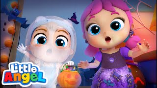 Trick or Treat - Little ghost in the house | Little Angel Kids Songs \& Nursery Rhymes