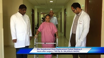 Dr.M Balaraju Naidu Knee Replacement Patient Walking After 3 Hours Of Knee Replacement Surgery