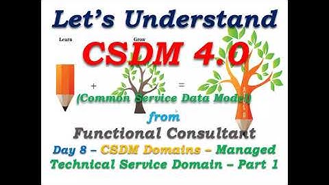 CSDM 4.0 - Day 8 - Managed Technical Services Domain - Learn From Functional Consultant
