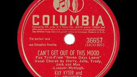 1942 HITS ARCHIVE: Can’t Get Out Of This Mood - Kay Kyser (Harry Babbitt & quartet, vocal)