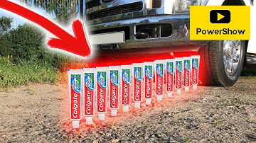 EXPERIMENT: CAR VS 50 TOOTHPASTE