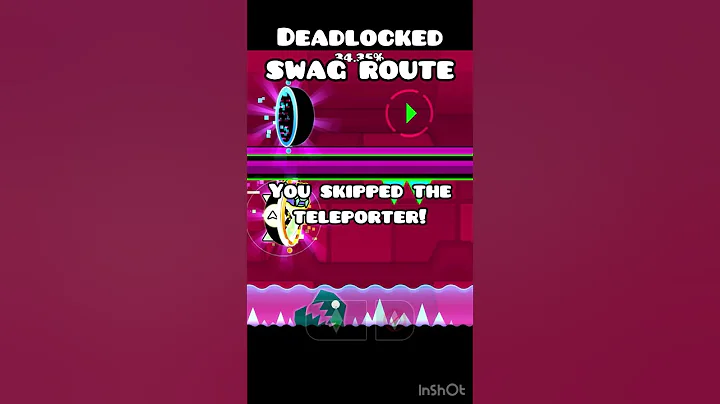 Deadlocked secret way! (Swag route) #geometrydash #gd #shorts