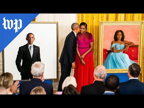 The obamas' portrait unveiling, in 2 minutes