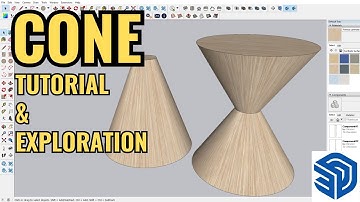 SKETCHUP BEGINNER | HOW TO MAKE & EXPLORE A CONE SHAPE IN SKETCHUP