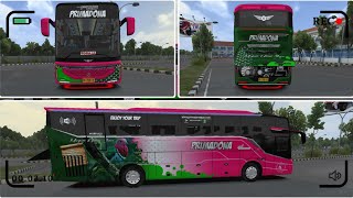 SHARE LIVERY FREE PRIMADONA MERPATI HUTAN MOD SKYLANDER R25 THIEN | BUS SIMULATOR INDONESIA  screenshot 3