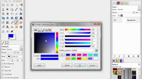 English GIMP tutorial optical illusion