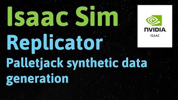 Isaac Sim: Omniverse Replicator - Synthetic Data Generation (Warehouse with palletjacks)