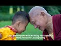Lamazoparinpoche meets the young reincarnation of khensur rinpoche lobsang tsering