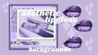 aesthetic lipgloss background animations