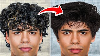 My Natural Curly to Straight Hair Routine