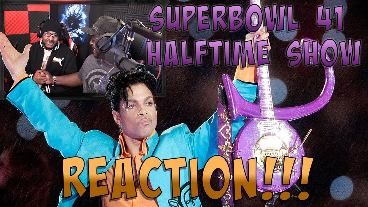 Prince superbowl 41 halftime show purple rain reaction youtube