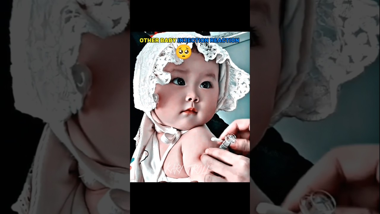 Other Baby Injection Reaction vs Last Baby || #troll #edit #trollface #viral