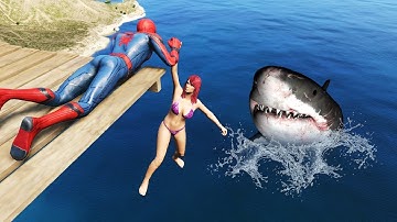 GTA 5 Spider-Man Ragdolls Compilation 5 (Funny Video)