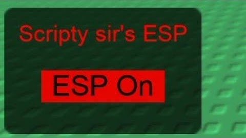 Showcasing my own first LuaU script (ESP)