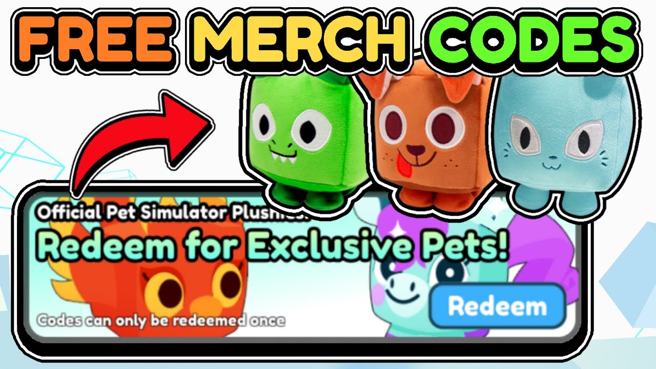  FREE MERCH CODES THIS IS HOW TO GET FREE MERCH CODES IN Pet 
