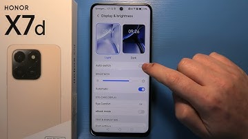 Honor X7D - How to Enable/Disable Auto Switch Light/Dark Mode