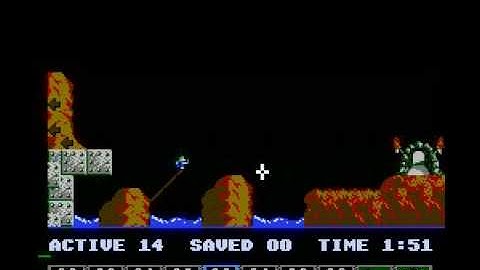 Lemmings (NES) taxing level 7 solution