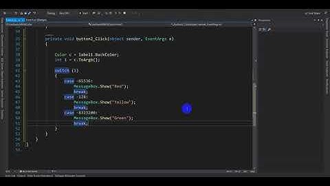 C# Switch with colors