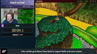 I GOT TO REVIEW MY PB IN DETAIL WITH GAMESDONEQUICK! @TwitchDuck