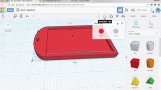 Easy Beginner TinkerCAD Project: Keychain / Bag Tag