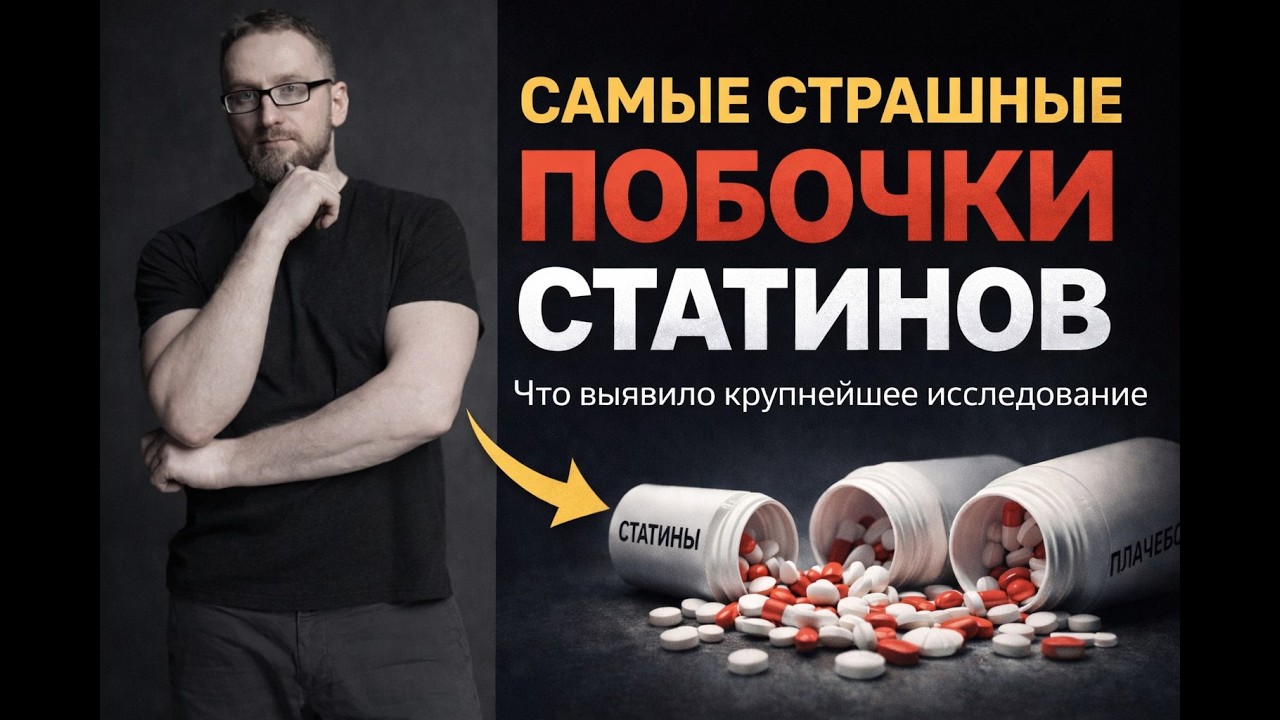 СТАТИНЫ и ПОБОЧНЫЕ ЭФФЕКТЫ: что обнаружило самое крупное и достоверное исследование?