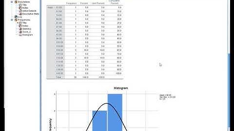 SPSS Histogram and Boxplots