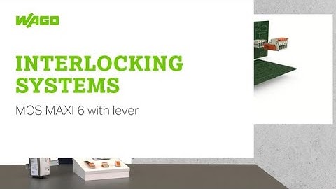 Interlocking Systems MCS MAXI 6 with lever 831 Series