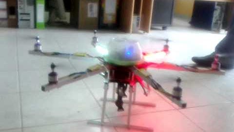 First test hexacopter with Aurora 9 and telemetry.mp4