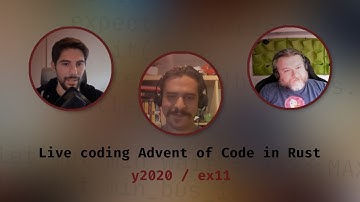 Advent of code in Rust - solving year 2020 exercise 11 (Twitch Live 2021-05-18)