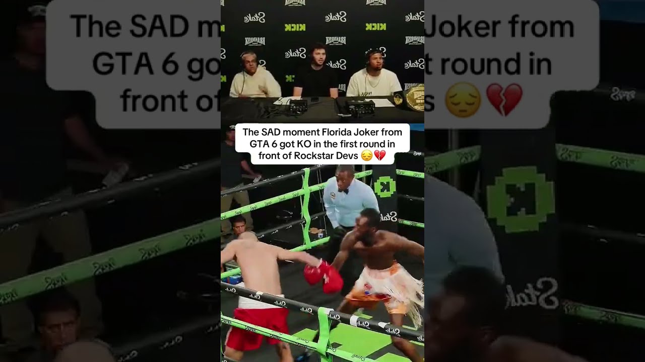 The SAD Moment Florida Joker From GTA 6 Got KO In First Round Front Of Rockstar Devs 