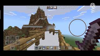 mountain climbing and ride th rollar costar in Minecraft