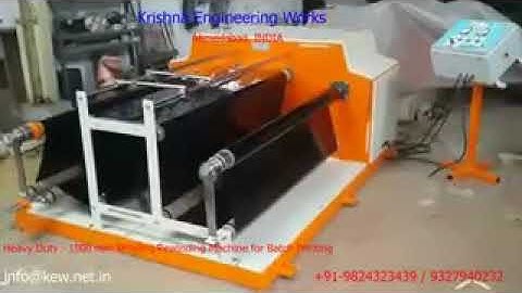 Heavy Duty Winding Rewinding Machine for Batch Printing