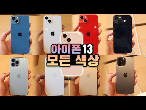 4K 컬러는 보고 사세요 제발 아이폰13 모든 색상 핸즈온 및 크기 비교 