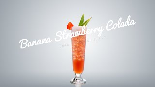 how to make banana strawberry colada ( with minimal ingredients )