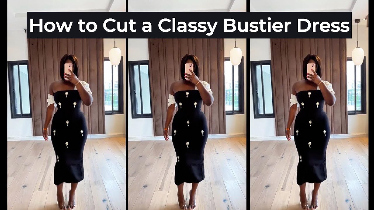 Как я крою идеально сидящее платье-футляр (бюстье) | С контуром ягодиц | Без зазоров между грудью...