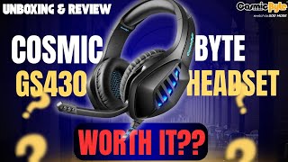 Cosmic Byte Gs430 Gaming Headset Unboxing And Review