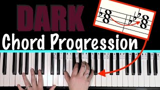 DARK MOODY Minor Chord Progression Hack on Piano